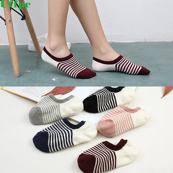 5 pairs/lot Womens Socks Stripe Invisible Socks Women's Short Sock Slippers Summer Thin non-slip Boat Socks of Women New 2018
5 pairs/lot Womens Socks Stripe Invisible Socks Women's Short Sock Slippers Summer Thin non-slip Boat Socks of Women New 2018