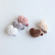 Lucu Faux Bulu Mendengar Berbentuk Alligator Jepit Rambut Klip Jepit Rambut Busur Untuk anak perempuan HC050(China)