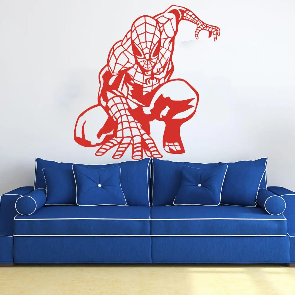 Cartoon Spiderman the avengers wall sticker Boy Room Bedroom Superhero Spiderman Wall Decal Living Room Vinyl Decor
Cartoon Spiderman the avengers wall sticker Boy Room Bedroom Superhero Spiderman Wall Decal Living Room Vinyl Decor