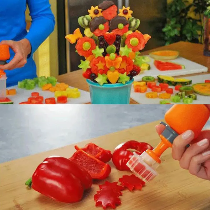 Fruit Cutter Cooking Tool Plastic Fruit Shape Cutter Slicer Vegetable Food Decorative Kitchen Accessories Kitchen Food Processor
Fruit Cutter Cooking Tool Plastic Fruit Shape Cutter Slicer Vegetable Food Decorative Kitchen Accessories Kitchen Food Processor
