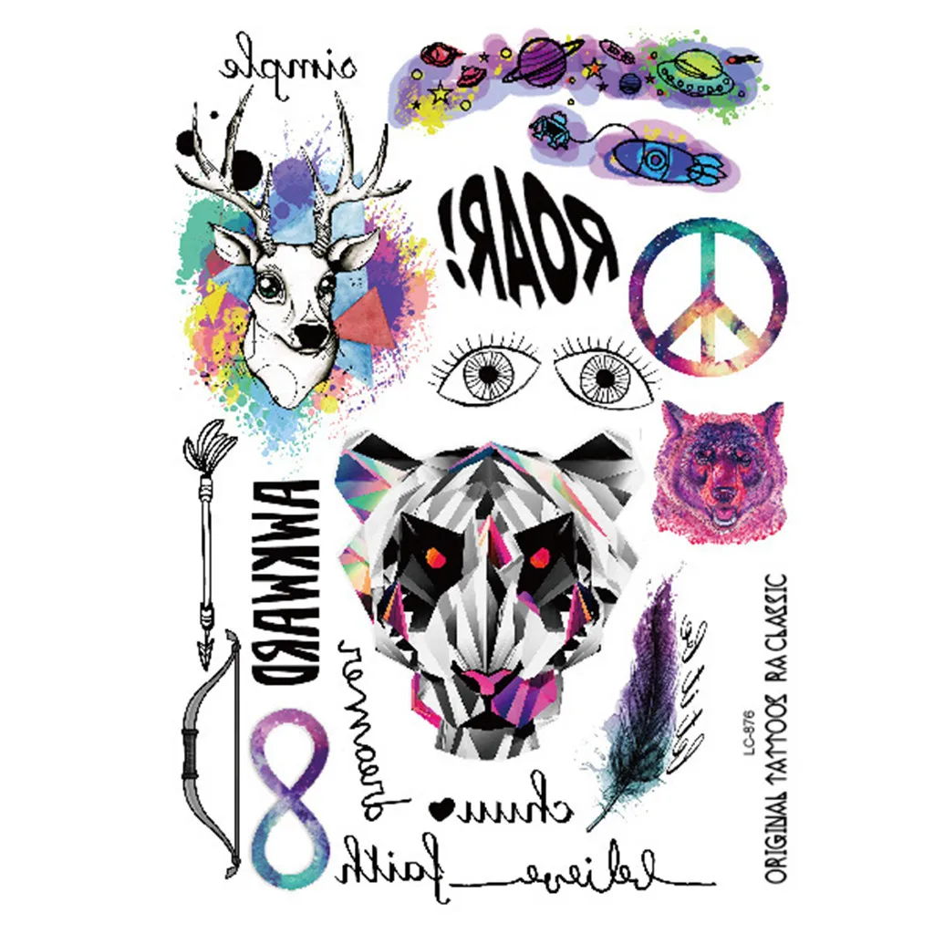 1pc Temporary Tattoo Sticker Waterproof Feather Anime Body Sternum Fake Tattoo Flash Stickers Tatoo Tatuajes Temporales #H
1pc Temporary Tattoo Sticker Waterproof Feather Anime Body Sternum Fake Tattoo Flash Stickers Tatoo Tatuajes Temporales #H