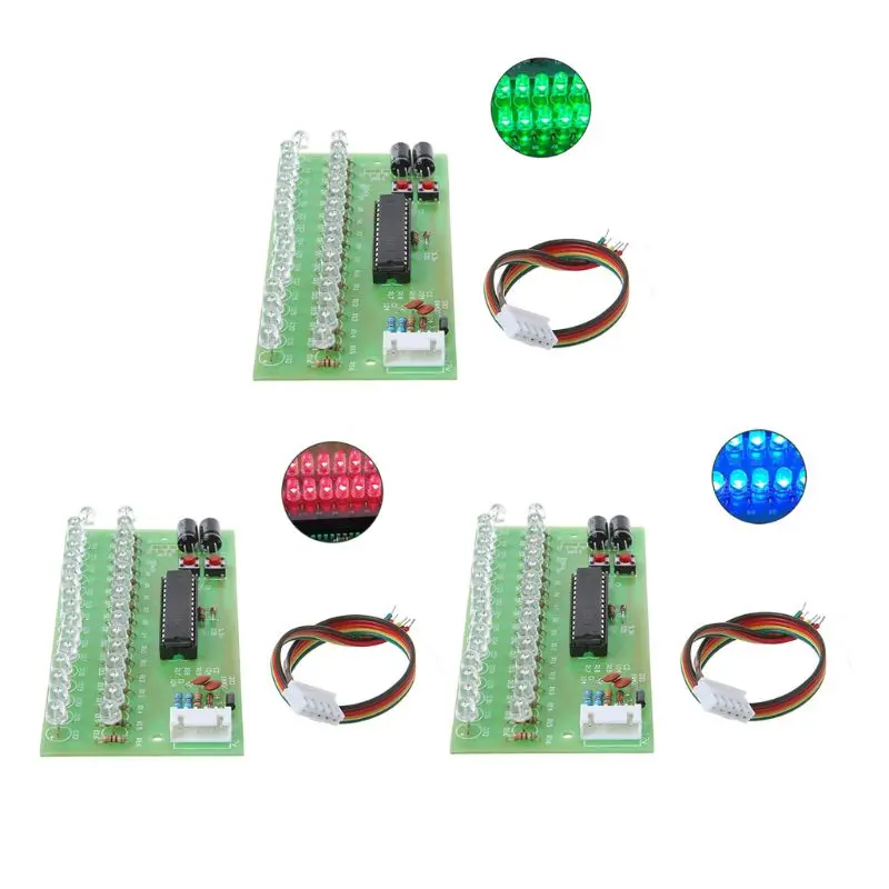 16 LED Dual Channel Audio Level Indicator Light DIY Power Amplifier Lamp Blue/Green/Red Option Light DC 8V-12V VU Meter Module
16 LED Dual Channel Audio Level Indicator Light DIY Power Amplifier Lamp Blue/Green/Red Option Light DC 8V-12V VU Meter Module