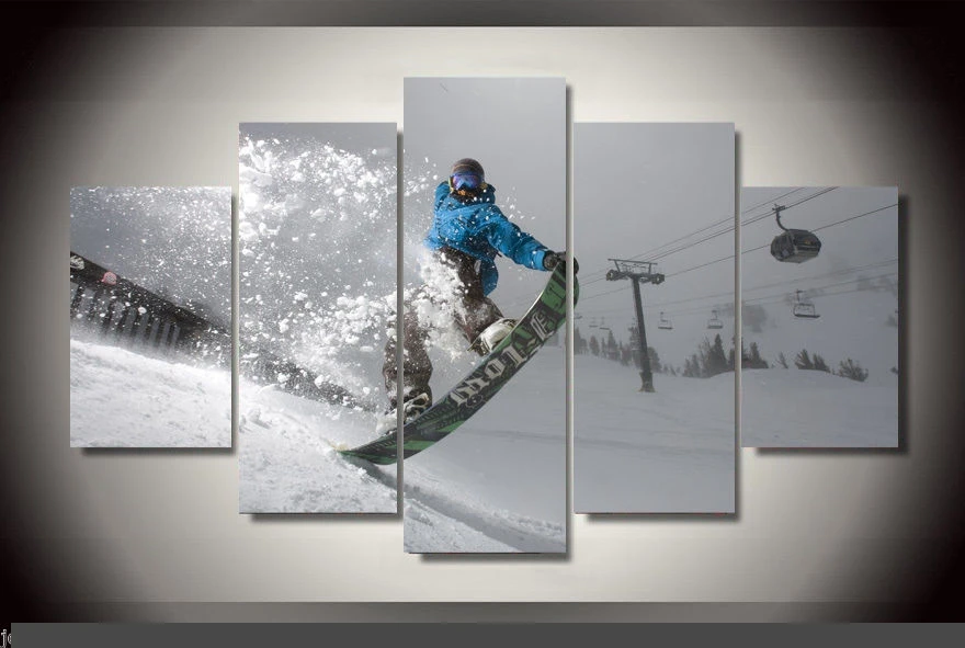 Modern Indoor Decor Original A10 Snowboard sports print canvas decoration 5 pieces
Modern Indoor Decor Original A10 Snowboard sports print canvas decoration 5 pieces