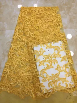 NEW Beautiful African lace fabric 5yards/PC Velvet laser cut sequins Beads for women gorgeous lace dresses High quality fabrics
NEW Beautiful African lace fabric 5yards/PC Velvet laser cut sequins Beads for women gorgeous lace dresses High quality fabrics