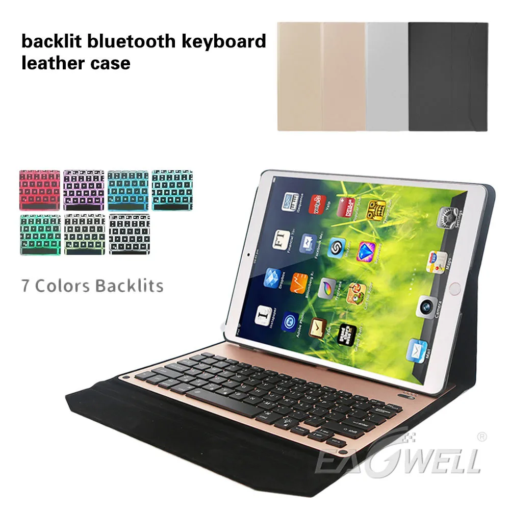 Eagwell Adjustable Seven Color Backlight Aluminum Bluetooth Keyboard Case Cover For Apple iPad Pro 12.9 2015 2017
Eagwell Adjustable Seven Color Backlight Aluminum Bluetooth Keyboard Case Cover For Apple iPad Pro 12.9 2015 2017