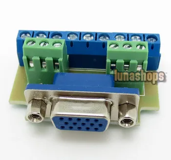 LN003816 Solderless Welding Free 15 pins VGA Female Module With ID-Bit plug DIY 9+2*3 Adapter
LN003816 Solderless Welding Free 15 pins VGA Female Module With ID-Bit plug DIY 9+2*3 Adapter