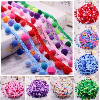 5Yards/roll Pompom Lace Ribbon Sewing Accessories Pom Pom Tassel Pompoms Trim Ball Fringe Embroidery DIY Apparel Fabric
5Yards/roll Pompom Lace Ribbon Sewing Accessories Pom Pom Tassel Pompoms Trim Ball Fringe Embroidery DIY Apparel Fabric