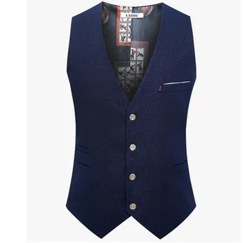 2018 New Navy Casual Mens Suit Vest Coat Slim Fit Waistcoat Man England Style Dress Vest four Buttons
2018 New Navy Casual Mens Suit Vest Coat Slim Fit Waistcoat Man England Style Dress Vest four Buttons