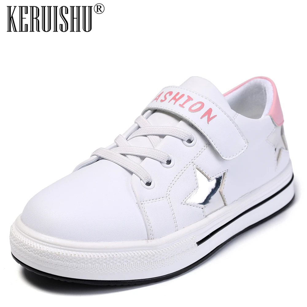 KERUISHU Hot Sale Kids Shoes For Girl Shoes Casual Sneaker For Girls Size 28-38 Genuine Leather Child Flat Shoe Small White Shoe
KERUISHU Hot Sale Kids Shoes For Girl Shoes Casual Sneaker For Girls Size 28-38 Genuine Leather Child Flat Shoe Small White Shoe