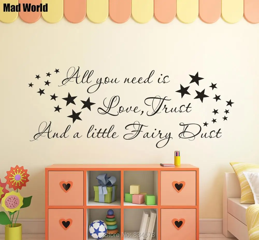 All you need is love trust and fairy dust 56 141w 47 119w 2