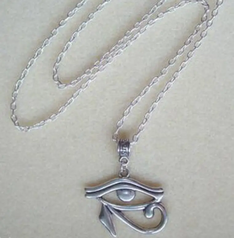 2PCS Fashion Vintage Silver Large Egyptian Eye of Horus Eye of Ra Wedjat Protective Amulet Pendant Necklaces- Holiday Gifts
2PCS Fashion Vintage Silver Large Egyptian Eye of Horus Eye of Ra Wedjat Protective Amulet Pendant Necklaces- Holiday Gifts