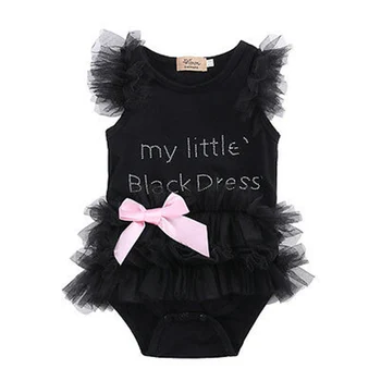 2019 Newborn Baby Girls Bodysuits Fashion Embroidered Lace My Little Black Dress Letter infant Baby Bodysuit Baby Clothes 0-18M
2019 Newborn Baby Girls Bodysuits Fashion Embroidered Lace My Little Black Dress Letter infant Baby Bodysuit Baby Clothes 0-18M