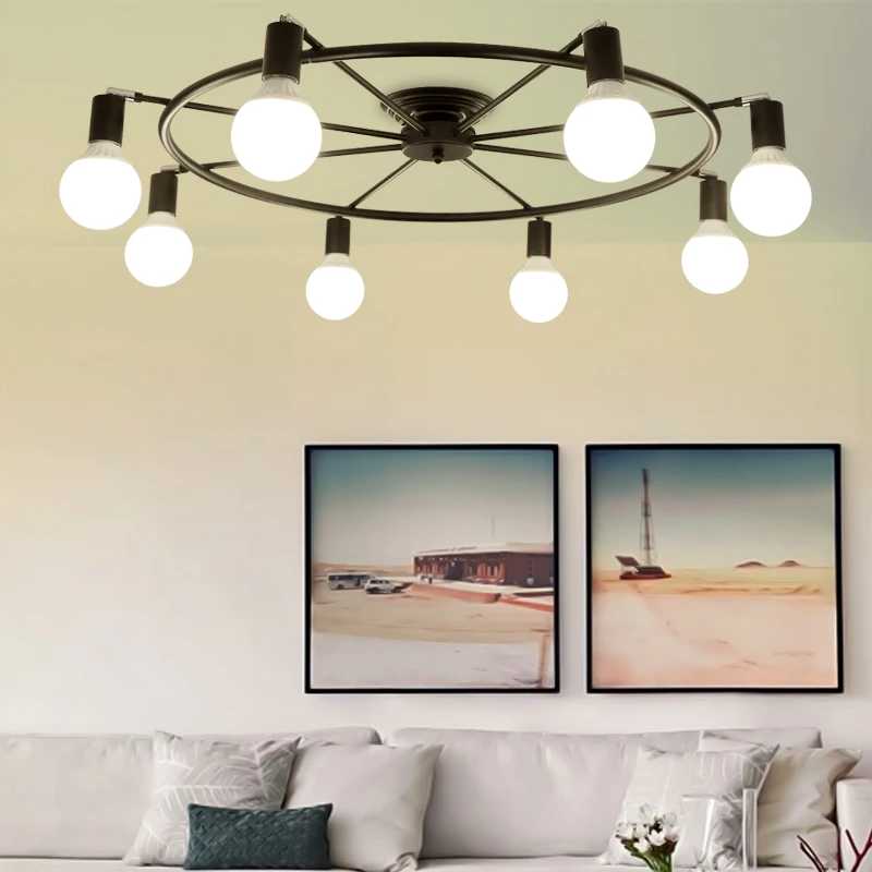 Industrial Loft Nordic Iron Led Ceiling Light Lamp For Dinning Room Coffe Bar Cafe 110-240V
Industrial Loft Nordic Iron Led Ceiling Light Lamp For Dinning Room Coffe Bar Cafe 110-240V