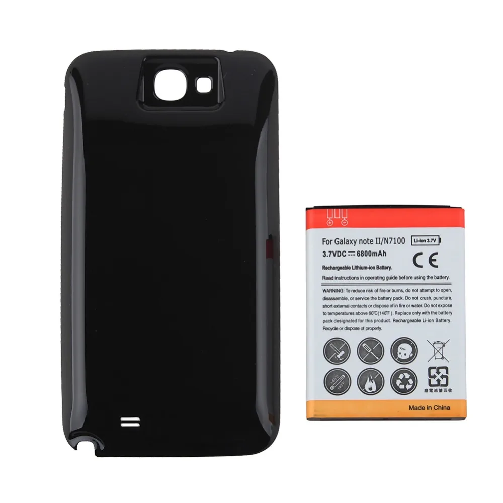 High Capacity 6500mAh Replacement Extended Phone Battery + Black Back Cover For Samsung Galaxy Note II Note 2 N7100
High Capacity 6500mAh Replacement Extended Phone Battery + Black Back Cover For Samsung Galaxy Note II Note 2 N7100