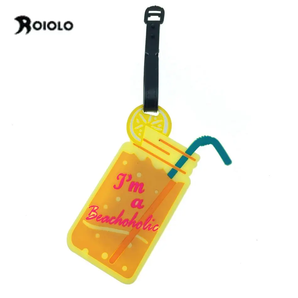 Novelty Drink Luggage Tags Luggage Cover Silica Gel PVC Soft Glue Luggage Accessories viaje Portable Label maletas Label
Novelty Drink Luggage Tags Luggage Cover Silica Gel PVC Soft Glue Luggage Accessories viaje Portable Label maletas Label