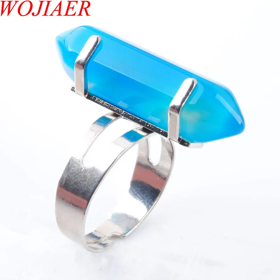 WOJIAER Natural Agates Gem Stones Healing Reiki Chakra Beads Ring 20mm (0.8") Adjustable 1PCS LBX303
WOJIAER Natural Agates Gem Stones Healing Reiki Chakra Beads Ring 20mm (0.8") Adjustable 1PCS LBX303