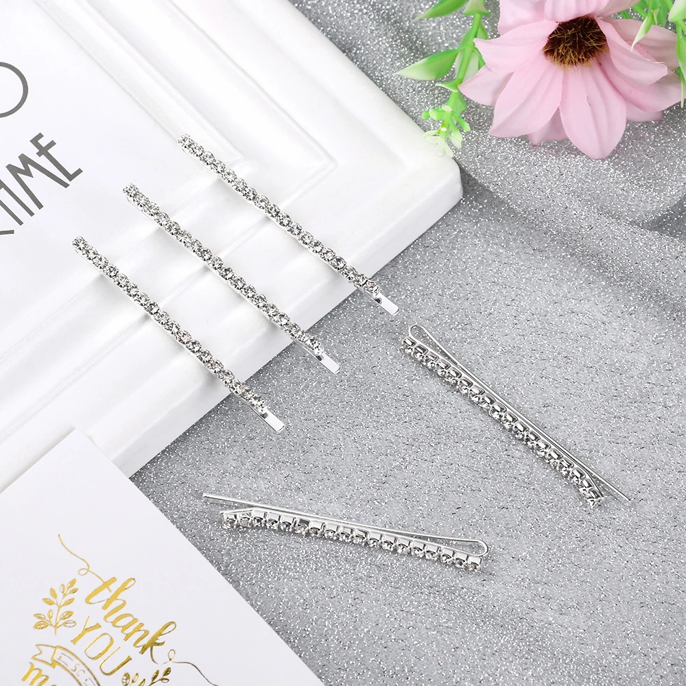 2PC Fashion Korean Crystal Rhinestone Hairpin Barrette Cheveux Mariage Small Shiny HairClip Women Shiny Hair Styling Accessories
2PC Fashion Korean Crystal Rhinestone Hairpin Barrette Cheveux Mariage Small Shiny HairClip Women Shiny Hair Styling Accessories