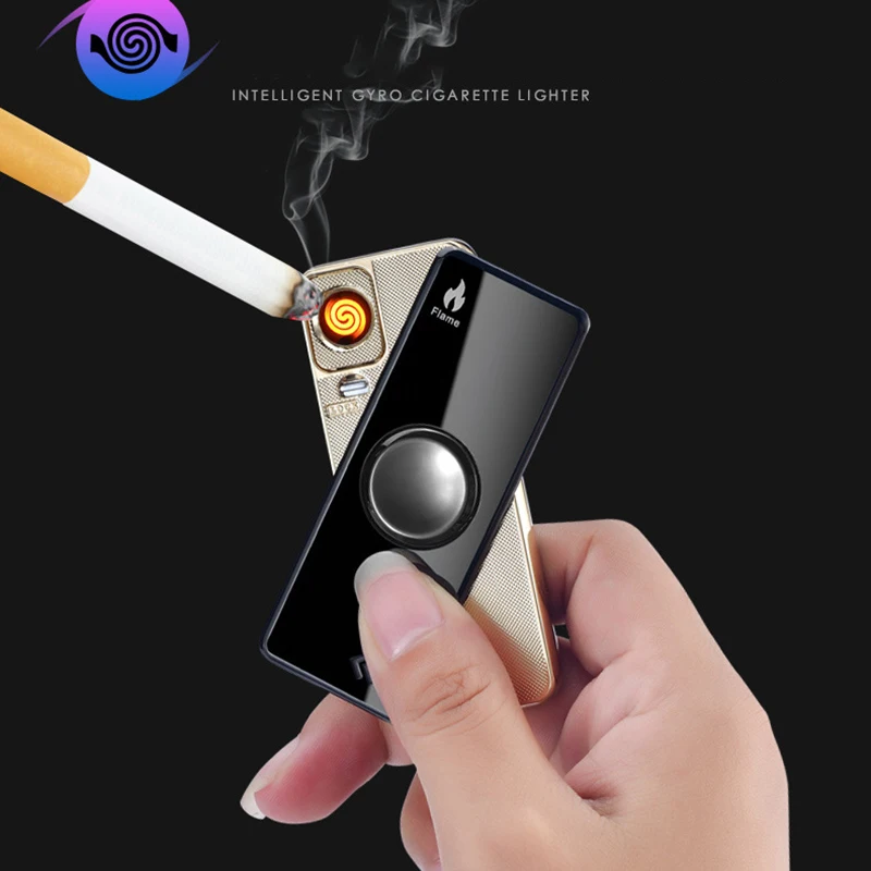 USB charging lighters No gas cigar lighter Finger toy Gyro flash Electronic Cigarette Hand Fidget Spinner Windproof lighter
USB charging lighters No gas cigar lighter Finger toy Gyro flash Electronic Cigarette Hand Fidget Spinner Windproof lighter