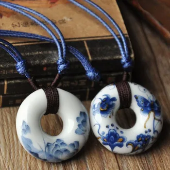 Flower Pendant Charm Necklace Butterfly Ceramic Stone Statement Pendants Choker Long Weave Chain Women Bohemia Ethnic Jewelry
Flower Pendant Charm Necklace Butterfly Ceramic Stone Statement Pendants Choker Long Weave Chain Women Bohemia Ethnic Jewelry