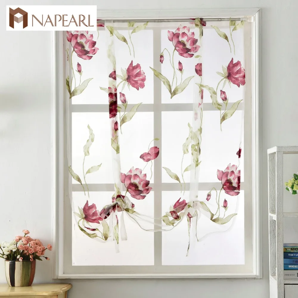 NAPEARL Roman curtain short kitchen valance organza curtains tie up rod pocket sheer tulle panel modern curtains treatment door
NAPEARL Roman curtain short kitchen valance organza curtains tie up rod pocket sheer tulle panel modern curtains treatment door