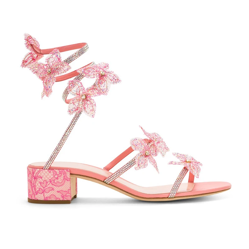 Hot Pink Flowers Decor Women Sandals Snake Winding Summer Shoes Woman Heels Crystal Design Sandalias Mujer 2019 Slip On Slipper
Hot Pink Flowers Decor Women Sandals Snake Winding Summer Shoes Woman Heels Crystal Design Sandalias Mujer 2019 Slip On Slipper