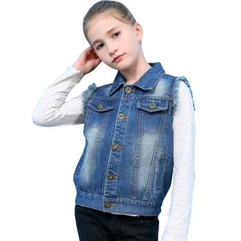 Girls Sleeveless Jean Jackets For Kids Children Outerwear 2-10Years Kids Vest Denim Ripped Coat Girl Denim Waistcoat Cowboy Vest
Girls Sleeveless Jean Jackets For Kids Children Outerwear 2-10Years Kids Vest Denim Ripped Coat Girl Denim Waistcoat Cowboy Vest