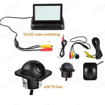 4.3 inch Foldable tft lcd Rearview Mirror Monitor for car Rear reversing backup+ reverse parking CCD camera Night Vision
4.3 inch Foldable tft lcd Rearview Mirror Monitor for car Rear reversing backup+ reverse parking CCD camera Night Vision