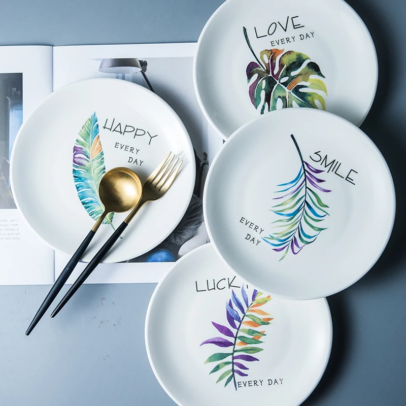 8-inch household ceramic tableware plant plate steak Western plate breakfast plate round plate tableware N342
8-inch household ceramic tableware plant plate steak Western plate breakfast plate round plate tableware N342