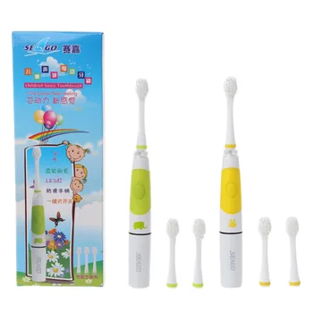 SEAGO Sonic Electric Toothbrush Kids Battery Tooth Brush LED Indicator 3 Heads
SEAGO Sonic Electric Toothbrush Kids Battery Tooth Brush LED Indicator 3 Heads