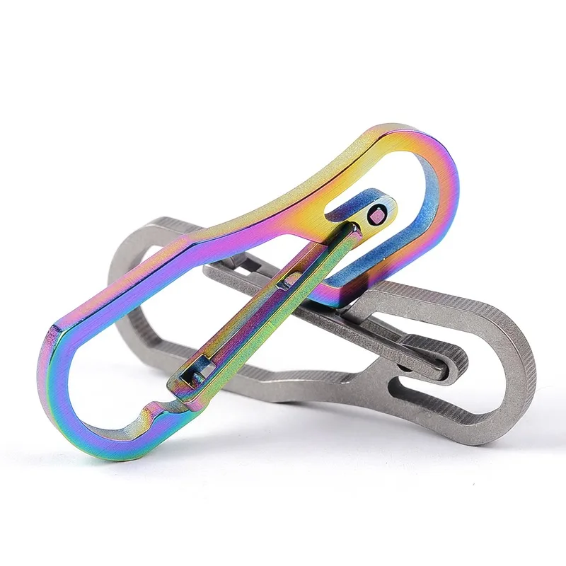 Outdoor Camping Clip Climbing Titanium Alloy Carabiner Climbing Hooks Buckle Tactics Tools Multi-function Key Clip
Outdoor Camping Clip Climbing Titanium Alloy Carabiner Climbing Hooks Buckle Tactics Tools Multi-function Key Clip