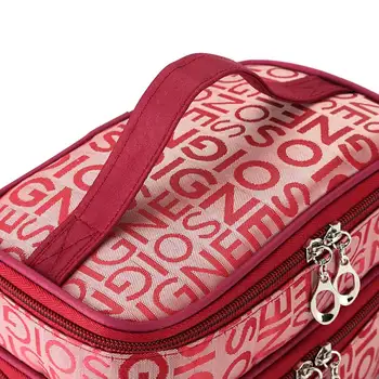 Fashion Double Layer Letters Cosmetic Bag Makeup Tool Storage Bags Multifunctional Storage Package MSJ99 
Fashion Double Layer Letters Cosmetic Bag Makeup Tool Storage Bags Multifunctional Storage Package MSJ99