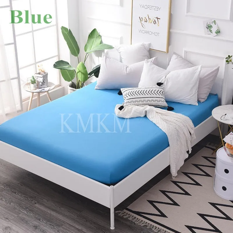 blue bed sheet