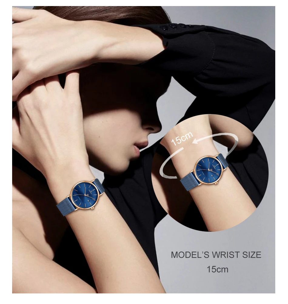 NAVIFORCE Mesh steel Couple Watch