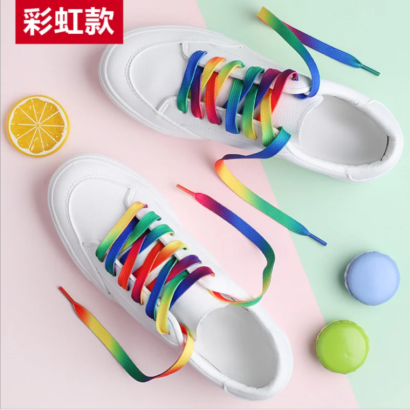 1Pair Colorful Laces Rainbow Gradient Print Flat Canvas Shoe Lace Shoes Casual Chromatic Colour Shoelaces 80CM/100CM/120CM
1Pair Colorful Laces Rainbow Gradient Print Flat Canvas Shoe Lace Shoes Casual Chromatic Colour Shoelaces 80CM/100CM/120CM