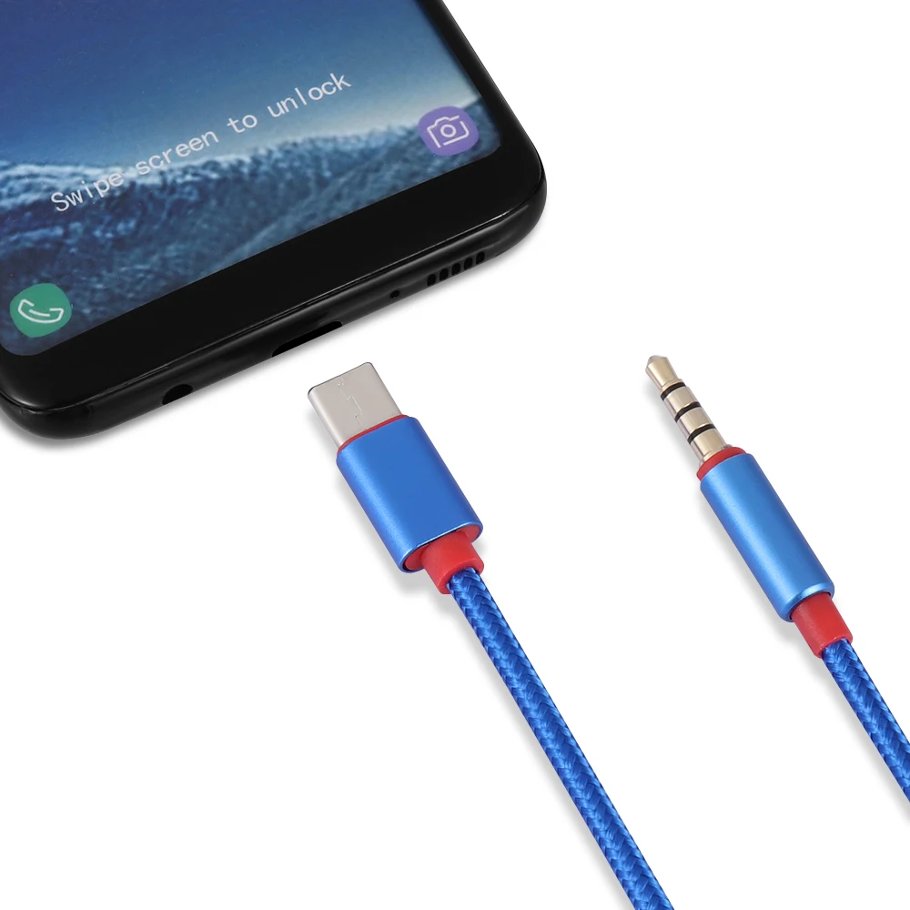 1PC Type C Audio Cable USB Type-C Male to 3.5mm Jack Male Car AUX Audio Adapter USB-C Cable for Letv 2 Le Max Nylon Wire Adapter
1PC Type C Audio Cable USB Type-C Male to 3.5mm Jack Male Car AUX Audio Adapter USB-C Cable for Letv 2 Le Max Nylon Wire Adapter