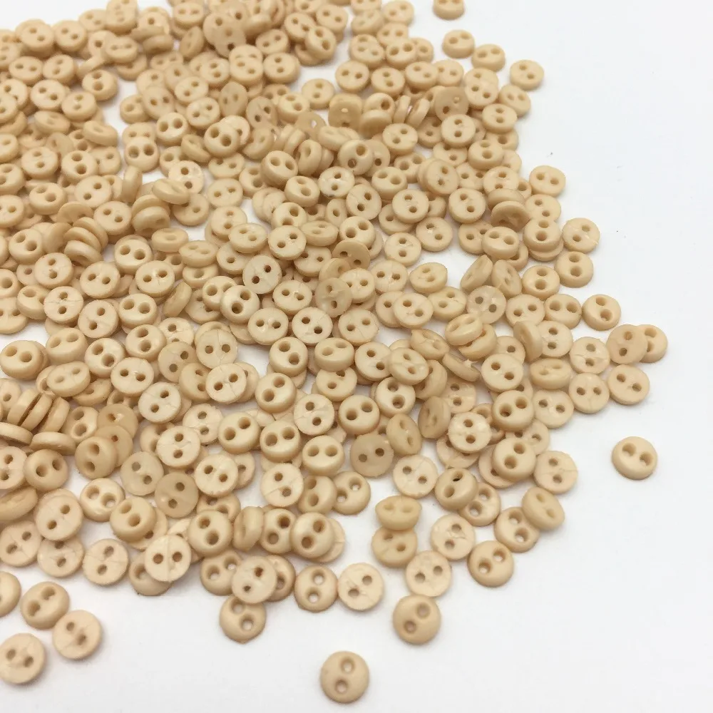 500pcs 4mm Natural Beige Round Resin Mini Buttons Sewing 2 Holes Tiny Doll Clothing Button For Scrapbooking Embellishments
500pcs 4mm Natural Beige Round Resin Mini Buttons Sewing 2 Holes Tiny Doll Clothing Button For Scrapbooking Embellishments