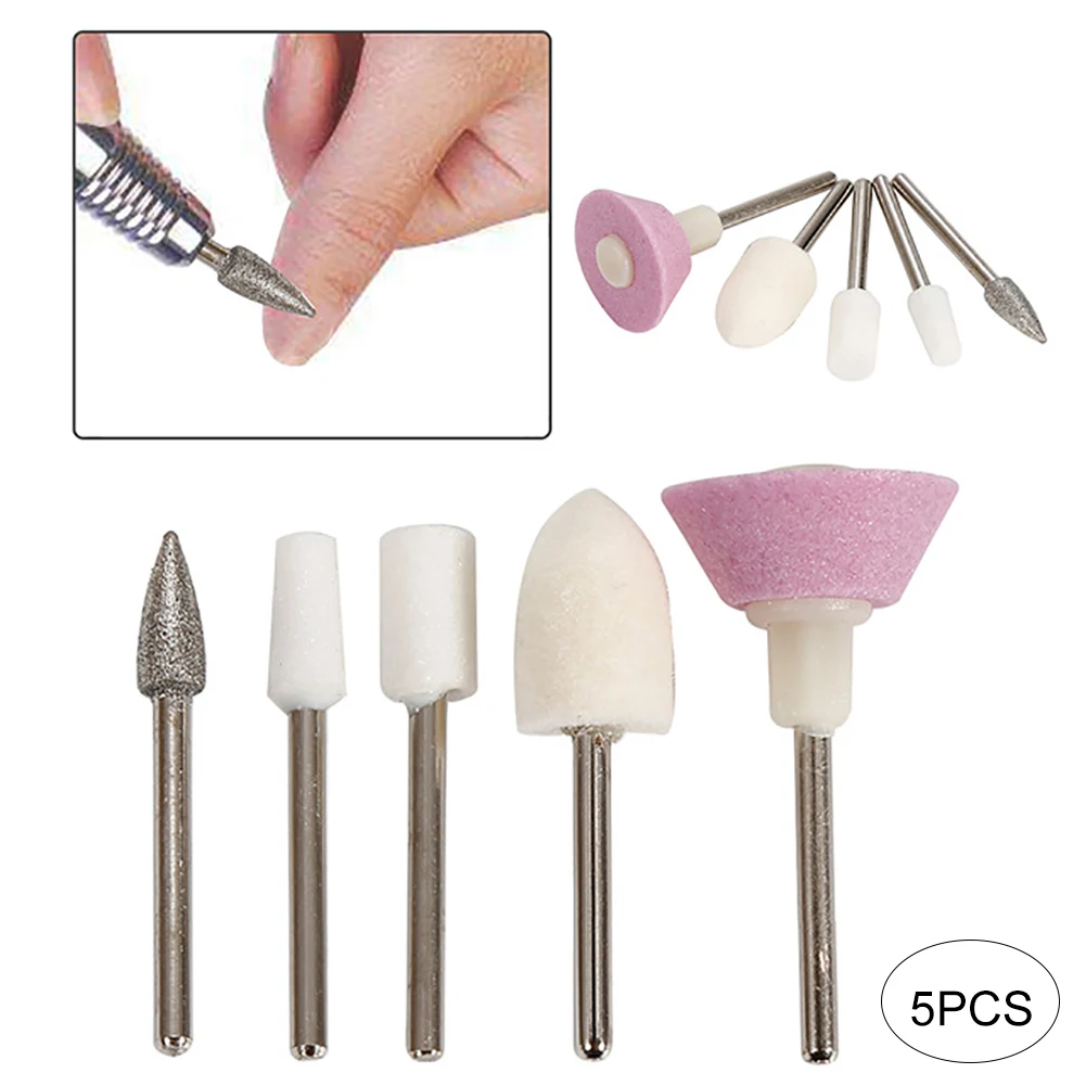 5Pcs/Set Professional Nail Art Drill Set Nail Drill Bit Kit Sanding Grinding Head Tips Diy Nail Tool As Shown 
5Pcs/Set Professional Nail Art Drill Set Nail Drill Bit Kit Sanding Grinding Head Tips Diy Nail Tool As Shown