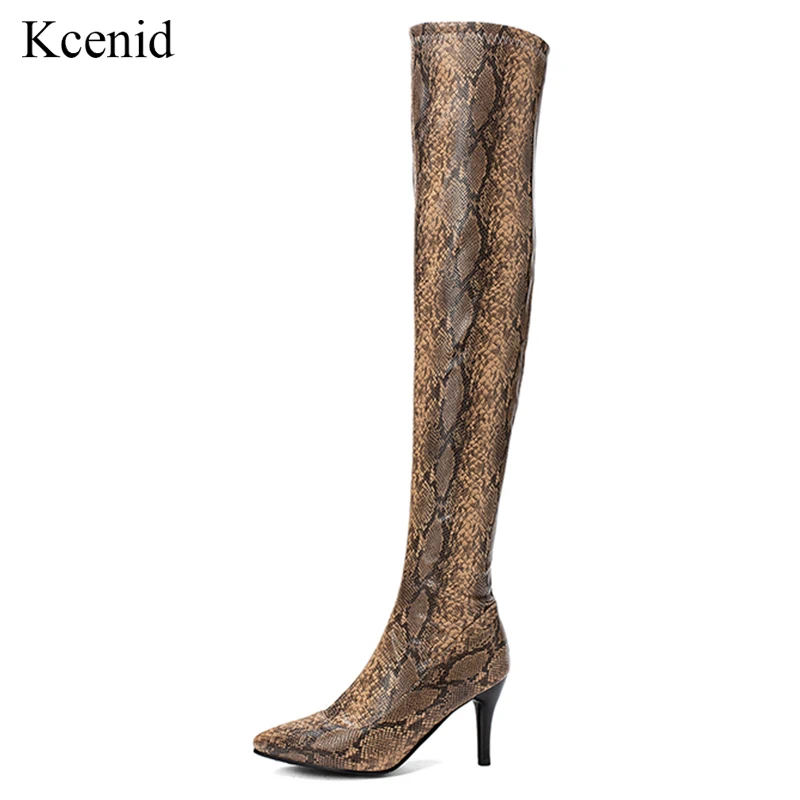 Kcenid Snake print over the knee high boots fashion pointed toe thin heels sexy shoes woman winter boots women warm long boots
Kcenid Snake print over the knee high boots fashion pointed toe thin heels sexy shoes woman winter boots women warm long boots