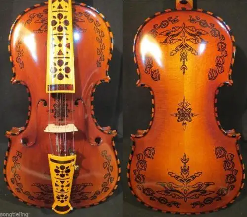 Deluxe fancy Norwegian fiddle 4/4 violin 4*4 of profession concert violin #10264
Deluxe fancy Norwegian fiddle 4/4 violin 4*4 of profession concert violin #10264