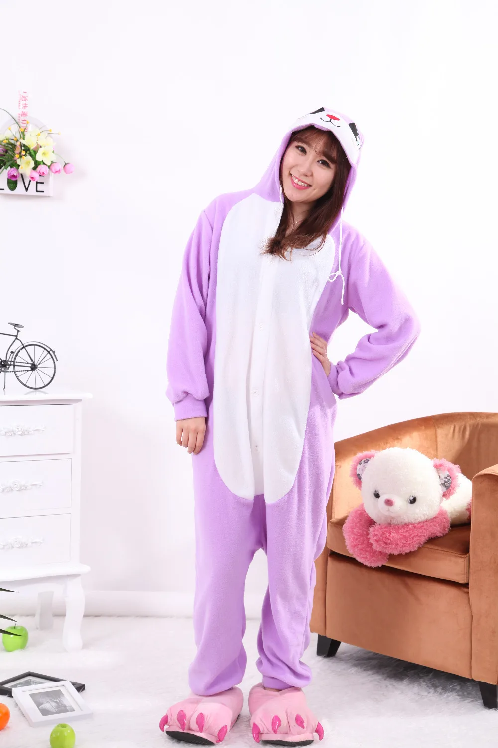 Animal Costume Cosplay Adult All in One Pyjamas JP Animal pink purple white blue yellow rabbit Pajamas
Animal Costume Cosplay Adult All in One Pyjamas JP Animal pink purple white blue yellow rabbit Pajamas