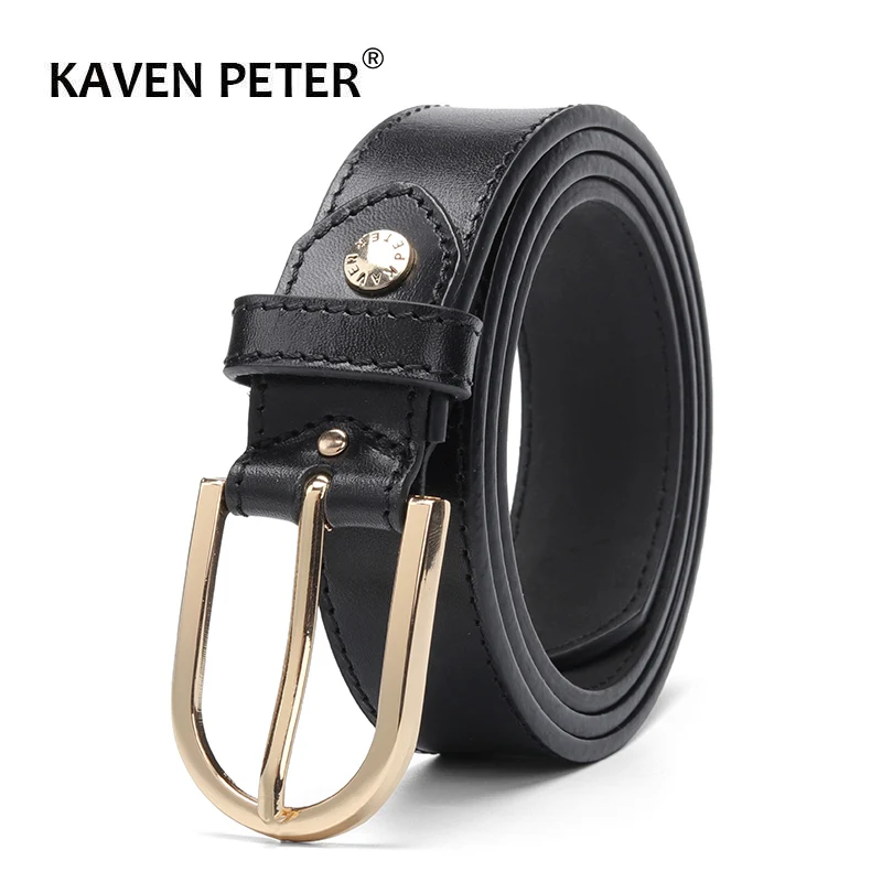 Luxury Women Genuine Leather Belt Italian Leather For Women Pin Buckle Female Cowskin Black Belt 100% Leather High Quality
Luxury Women Genuine Leather Belt Italian Leather For Women Pin Buckle Female Cowskin Black Belt 100% Leather High Quality