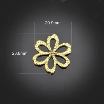 100pcs Antique Gold Alloy Flower Charms Pendants-DIY Findings Bracelet Metal Fashion Bags Macrame Accessories 23.8X20.9mm
100pcs Antique Gold Alloy Flower Charms Pendants-DIY Findings Bracelet Metal Fashion Bags Macrame Accessories 23.8X20.9mm