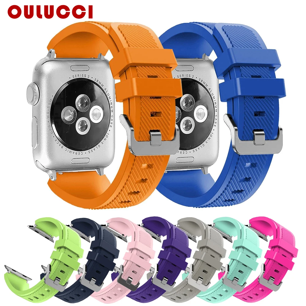Oulucci Sport Silicone Watchband Replaceable apple watch band 38mm/42mm Strap for iWatch Series3/2/1 apple watch strap
Oulucci Sport Silicone Watchband Replaceable apple watch band 38mm/42mm Strap for iWatch Series3/2/1 apple watch strap