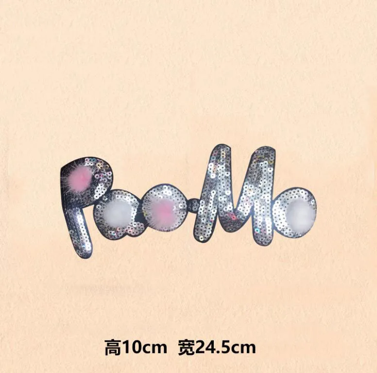2019 new letter sequins with hair ball patch stickers clothes accessories diy cloth stickers
2019 new letter sequins with hair ball patch stickers clothes accessories diy cloth stickers