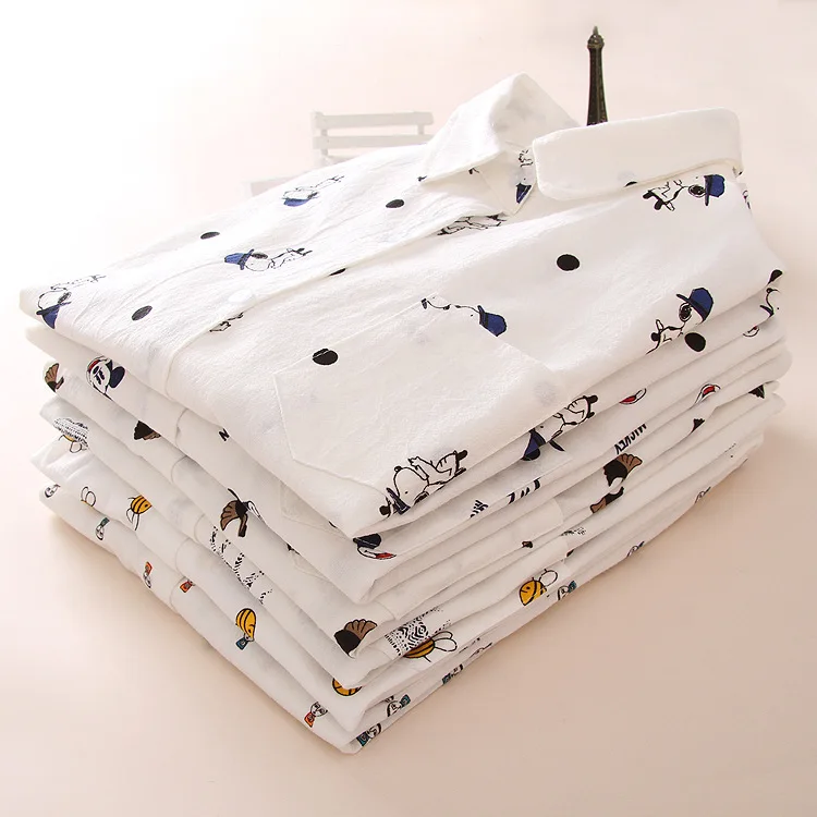 Spring Autumn New College Cartoon Printing Lapel Popular Base Literary Slim White Cute Modern Female Student All-match Blouse
Spring Autumn New College Cartoon Printing Lapel Popular Base Literary Slim White Cute Modern Female Student All-match Blouse