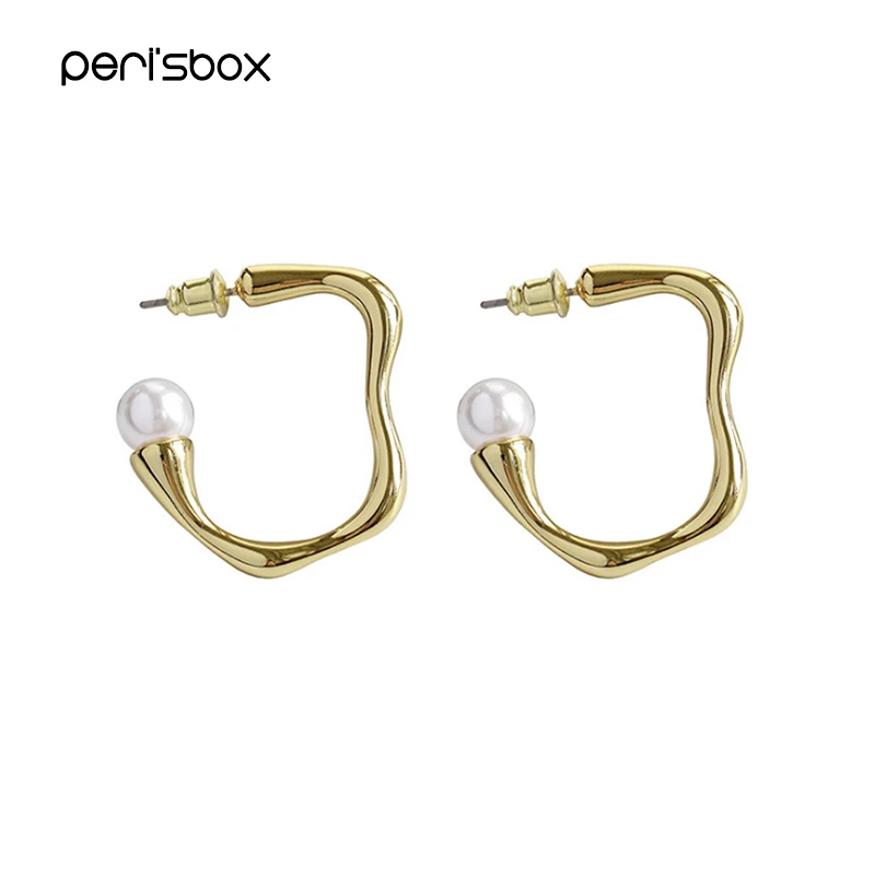 Peri'sBox Open Irregular Geometric Line Hoop Earrings for Women Baroque Bridal Pearls Earrings Minimalist Earrings Boho Jewelry
Peri'sBox Open Irregular Geometric Line Hoop Earrings for Women Baroque Bridal Pearls Earrings Minimalist Earrings Boho Jewelry