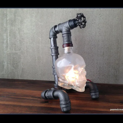 Skull Table lamp Retro Industrial style Creative Bar Wall Sconce Modern Table lamp Skull Glass Skull Bottle Light Fixture lamps
Skull Table lamp Retro Industrial style Creative Bar Wall Sconce Modern Table lamp Skull Glass Skull Bottle Light Fixture lamps