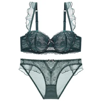 Sexy lace lingerie set Embroidery Push Up Bra Set French bra and panty set Small chest underwear set brassiere Panties
Sexy lace lingerie set Embroidery Push Up Bra Set French bra and panty set Small chest underwear set brassiere Panties