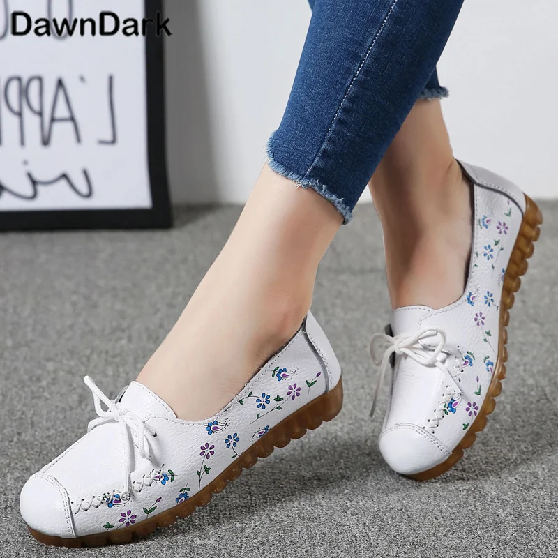 Flat Shoes Women Comfortable Female Lightweight Ballet Flats Sneakers Spring Autumn Slip on Loafers Moccasin Plus Size