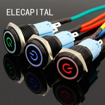 LED Locking 16mm Waterproof Metal Push Button Switch maintained metal switch Latching push button 3V 5V 12V 24V 48V 110V 220V
LED Locking 16mm Waterproof Metal Push Button Switch maintained metal switch Latching push button 3V 5V 12V 24V 48V 110V 220V
